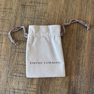 David Yurman Cream Jewelry Pouch
